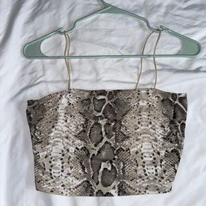 Akira Snack Skin Print Crop